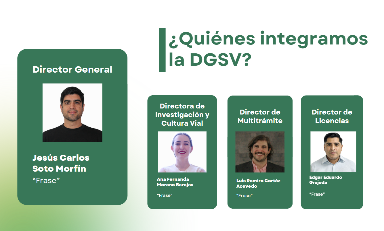 Organigrama de la Dirección General de Seguridad Vial