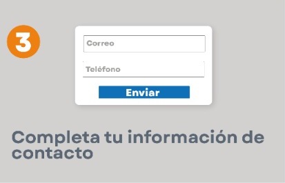 Paso 3: completa tu información de contacto